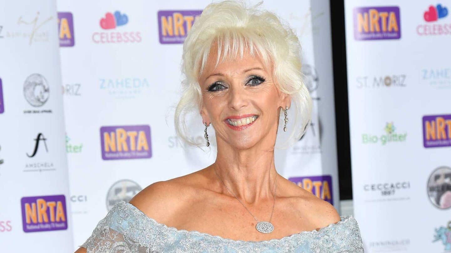 Debbie McGee smiling at an awards event